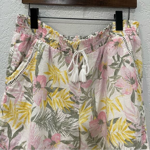 Briggs Linen Blend Elastic Waist Comfortable Short Size XL - Picture 4 of 10